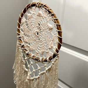 White dream catcher for door or window